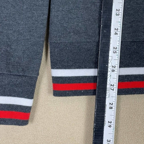 Chicago Bulls Windy City Pullover Sweater Mens L Gray Patch Design Logo - Picture 6 of 10